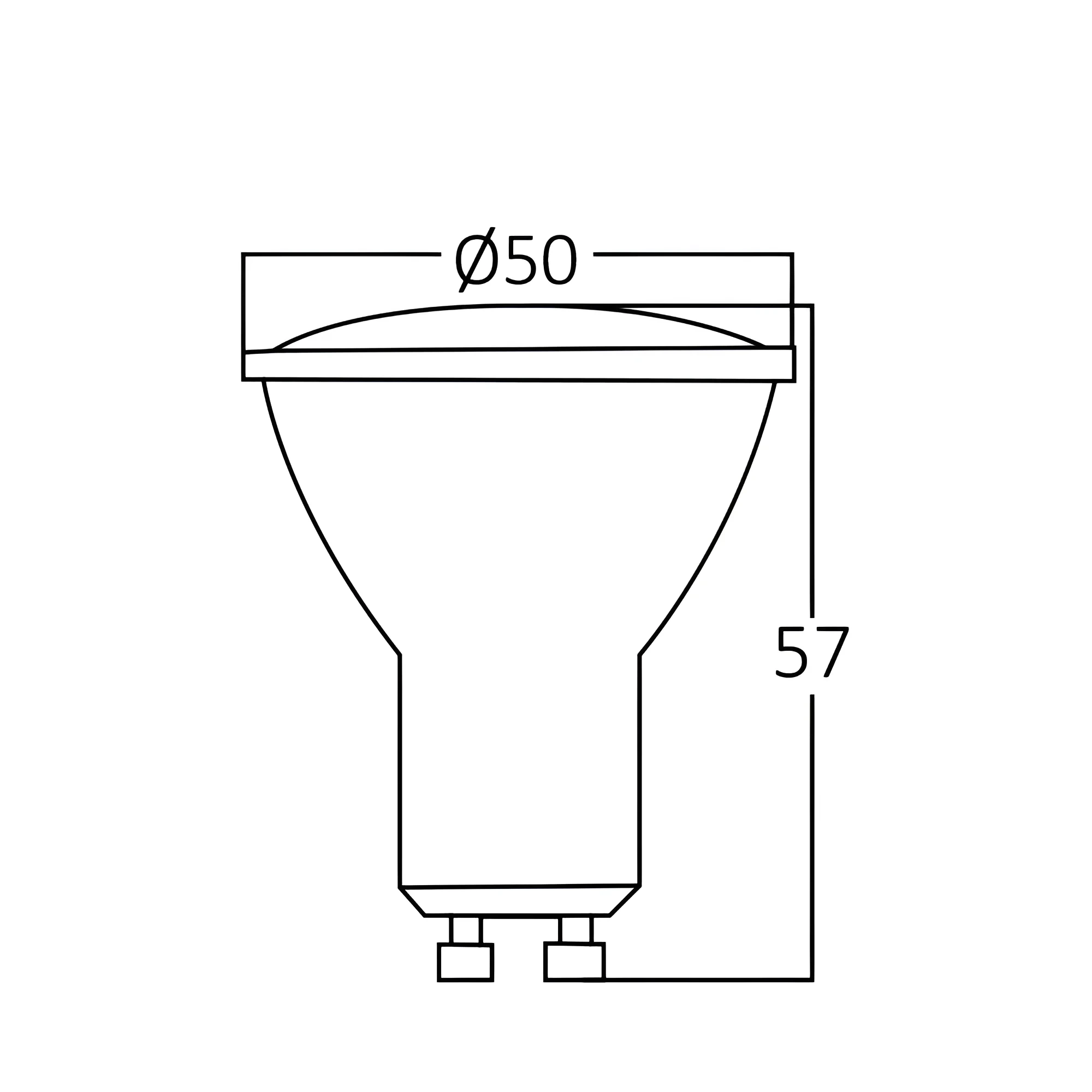 LED SIJALICA GU10 STAKLENA 5W 3000K 38° — slika 3