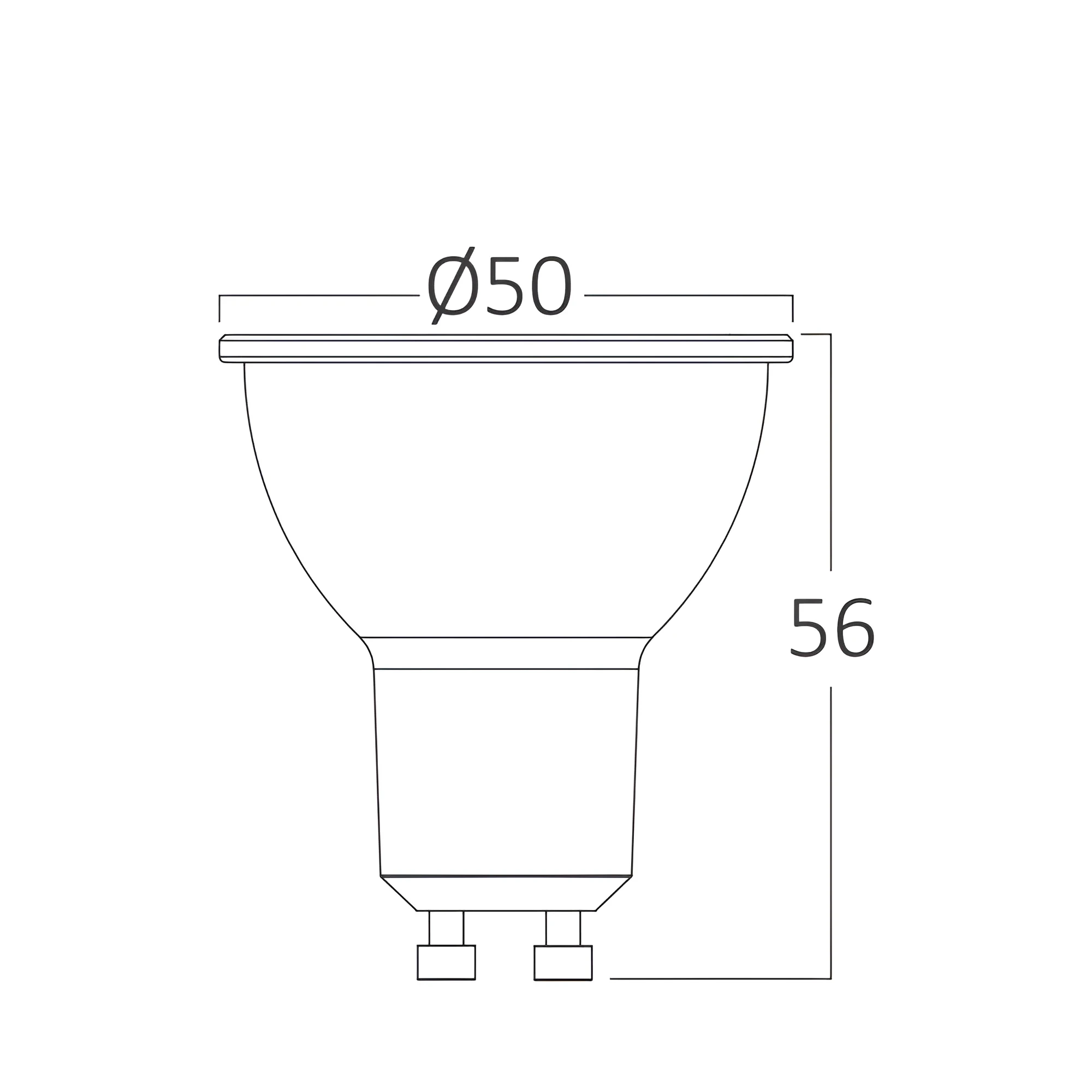 DIMABILNA LED SIJALICA GU10 STAKLENA 5.5W 3000K 38° — slika 3
