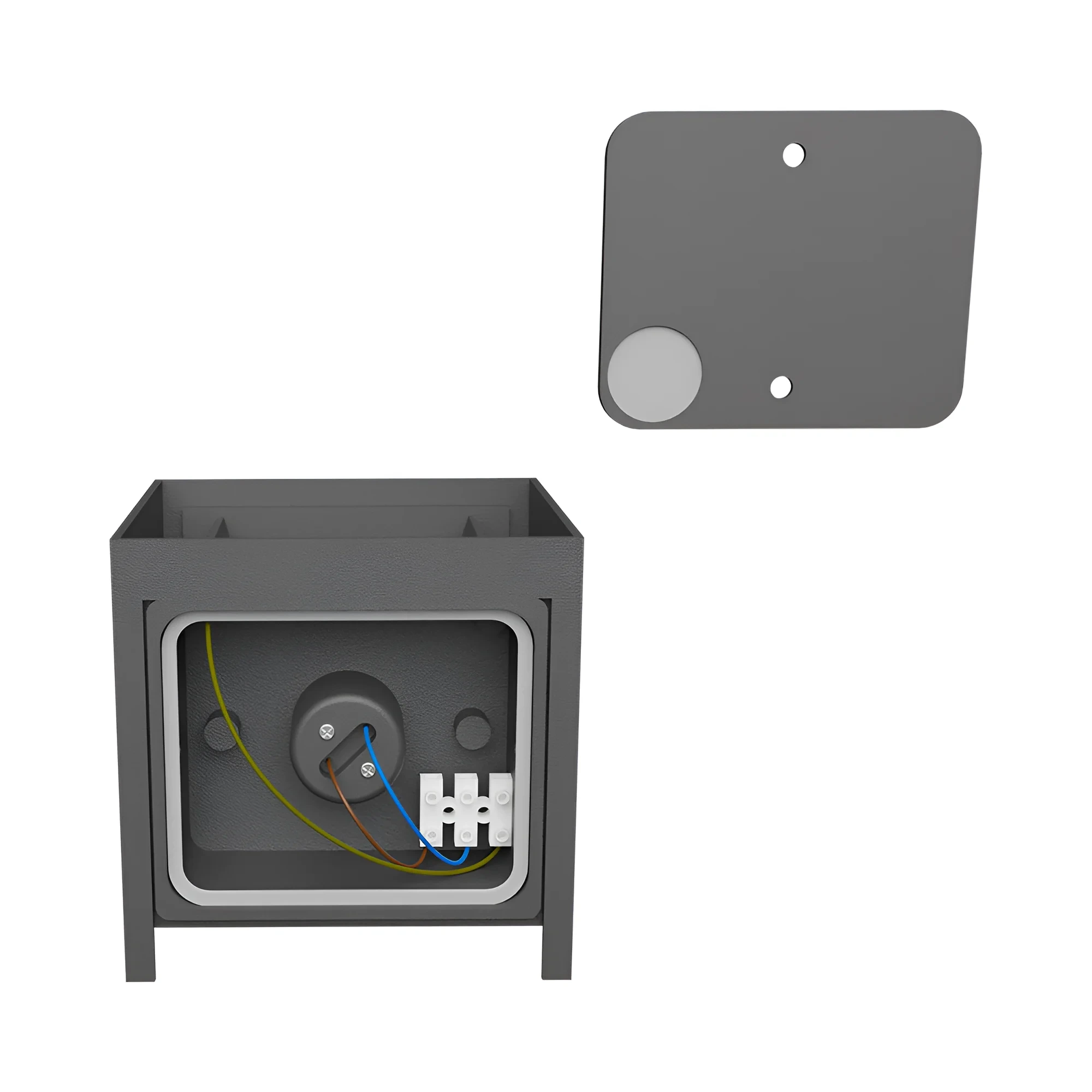 ZIDNA SVETILJKA DOUBLE SIVI IP54 — slika 4