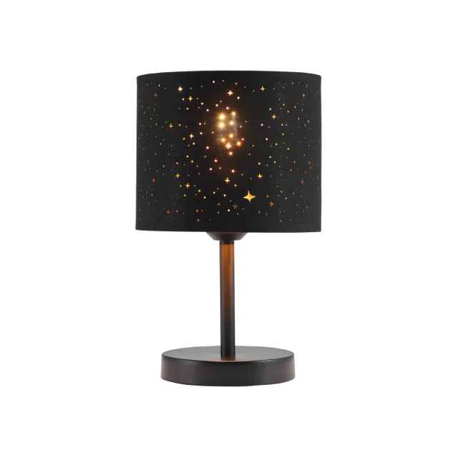 STONA LAMPA E27 CRNI