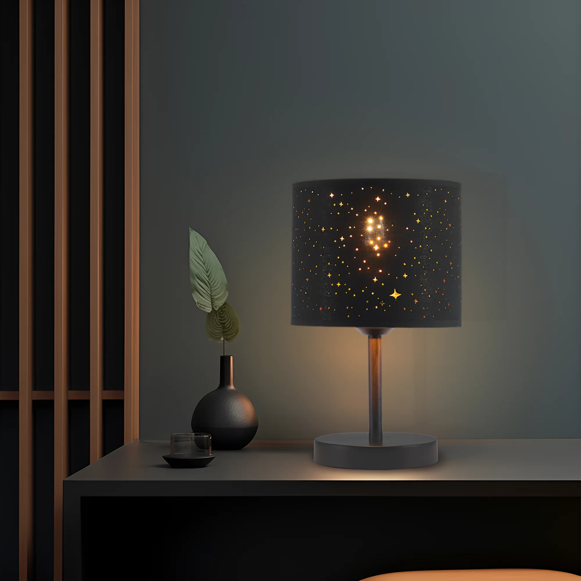 STONA LAMPA E27 CRNI — slika 2