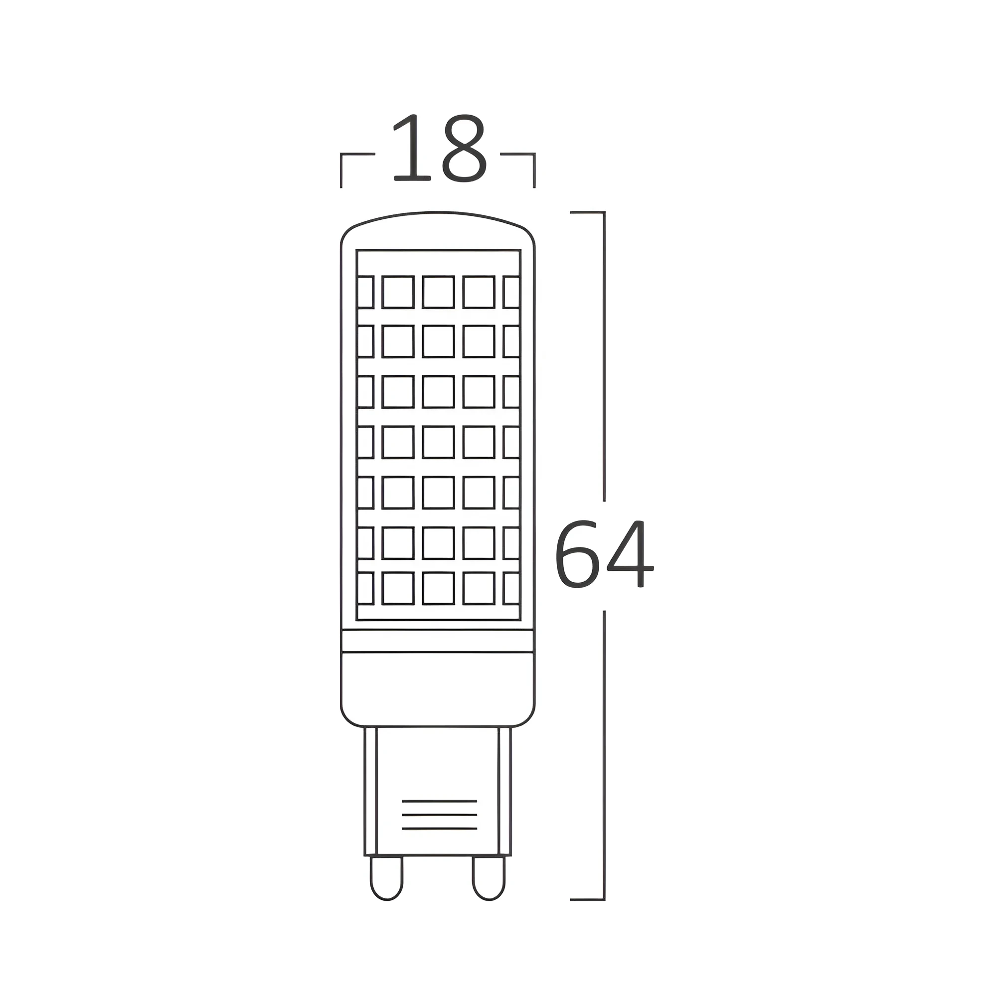 LED KAPSULA G9 9W 3000K 220V — slika 3