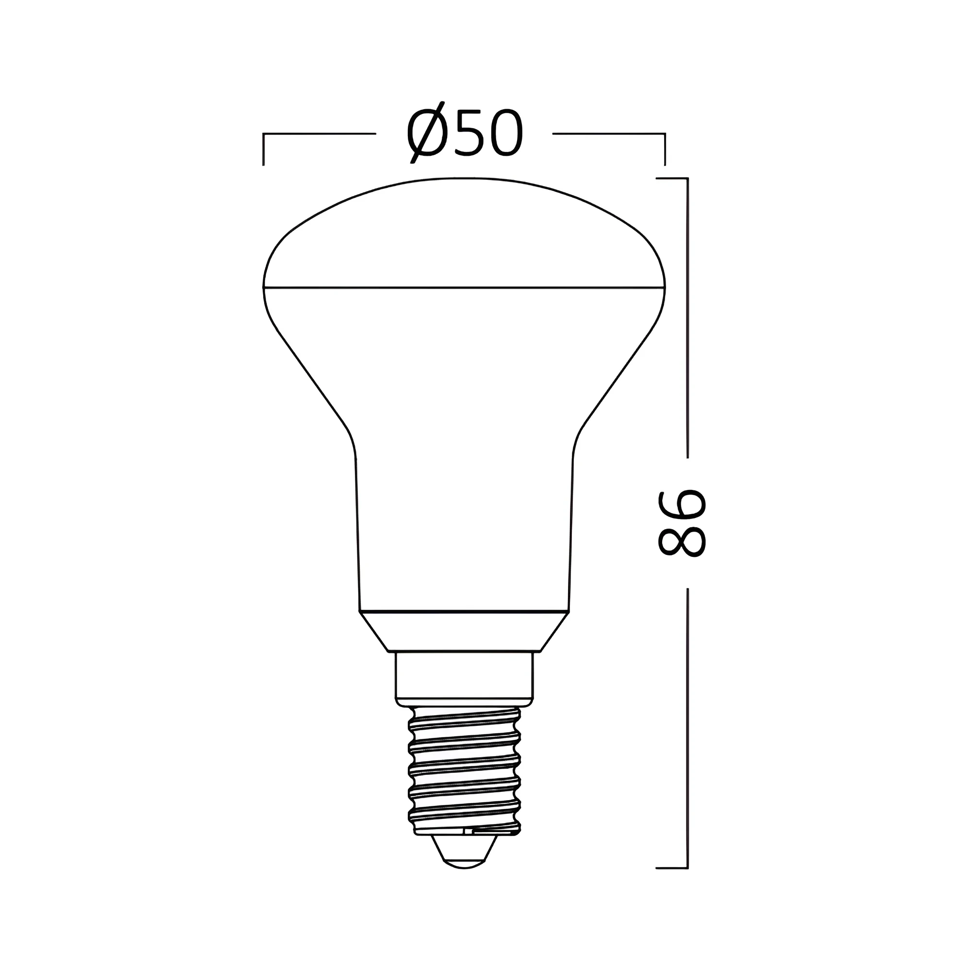 LED SIJALICA R50 6W E14 3000K — slika 3