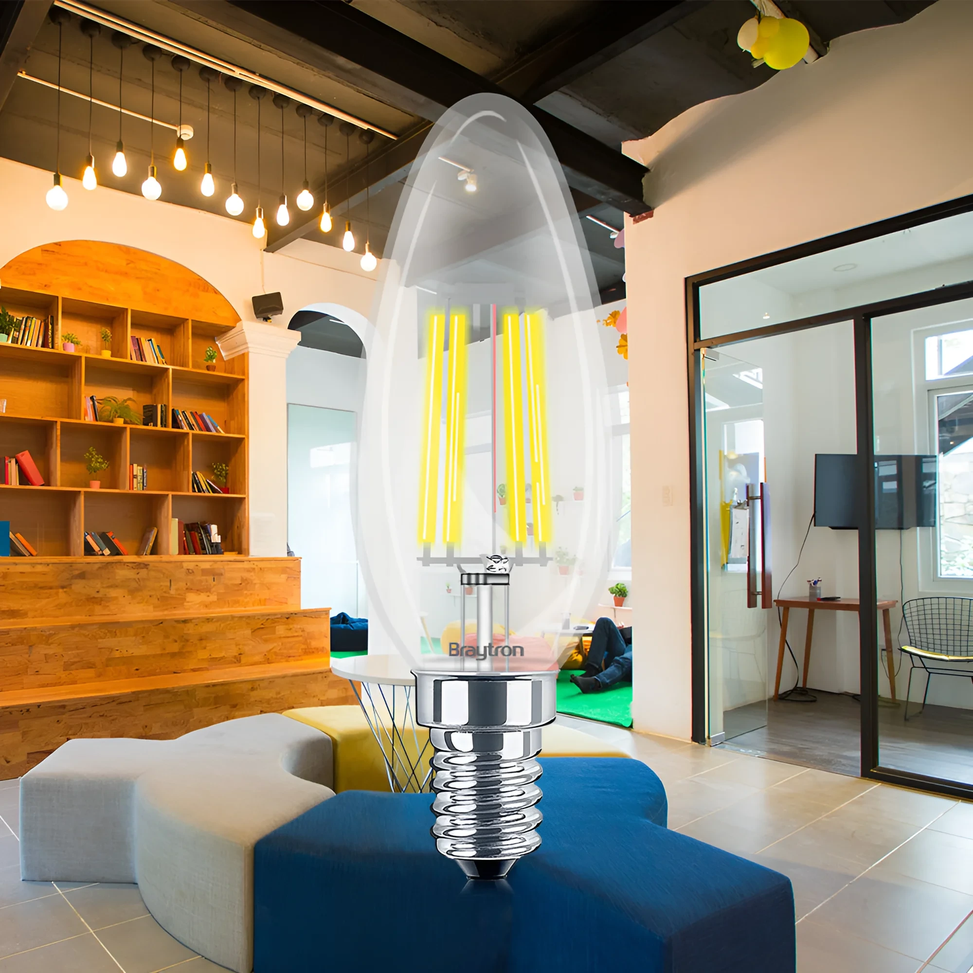 LED FILAMENT SVECA 6W E14 PROVIDNA 3000K — slika 2