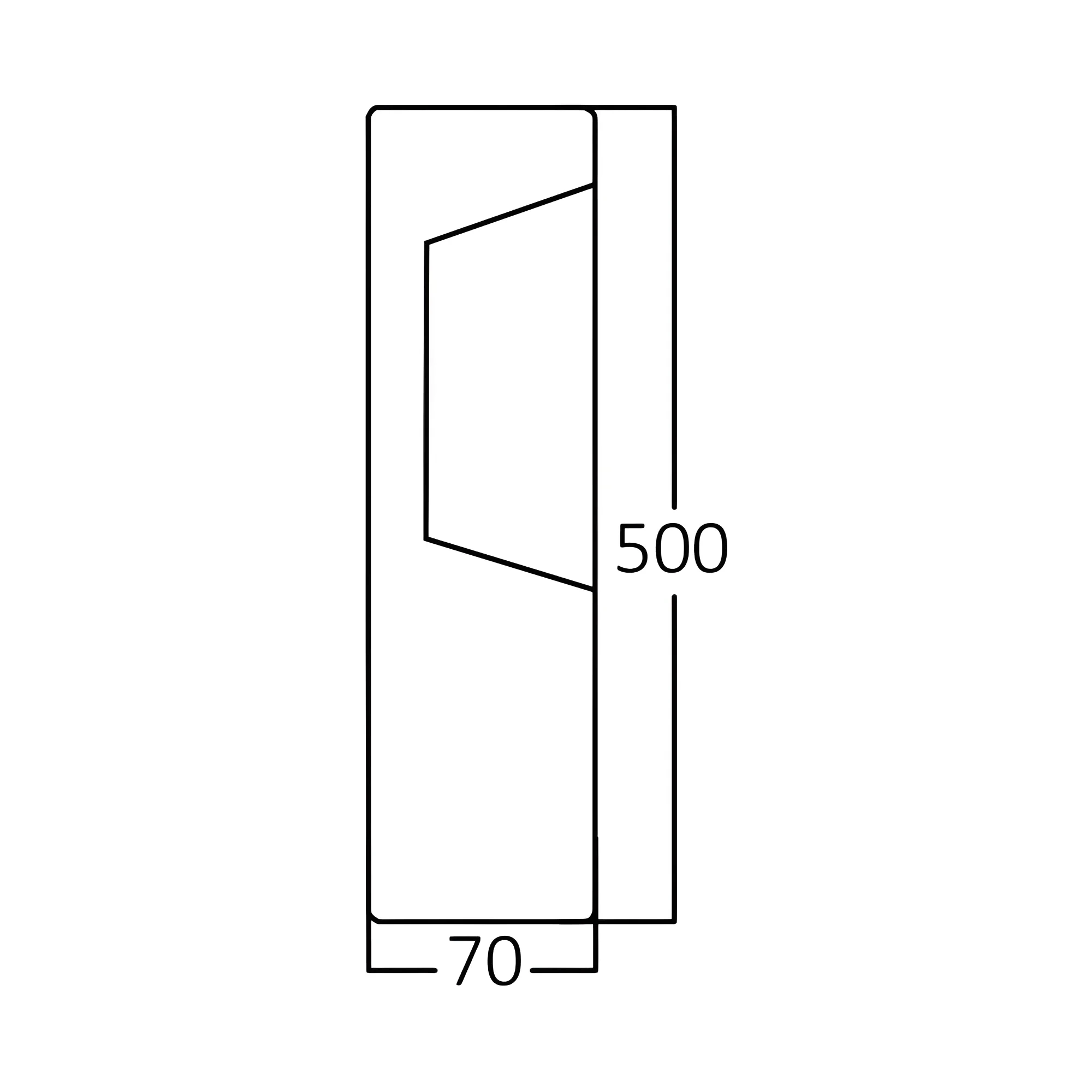 BASTENSKI STUBIC 500MM 7W 3000K IP54 — slika 3