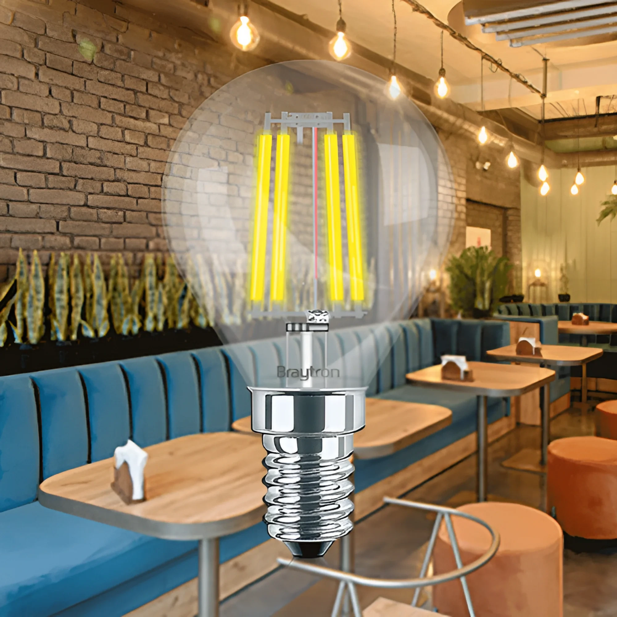 LED FILAMENT MINI KUGLA 4W E14 PROVIDNA 3000K — slika 2