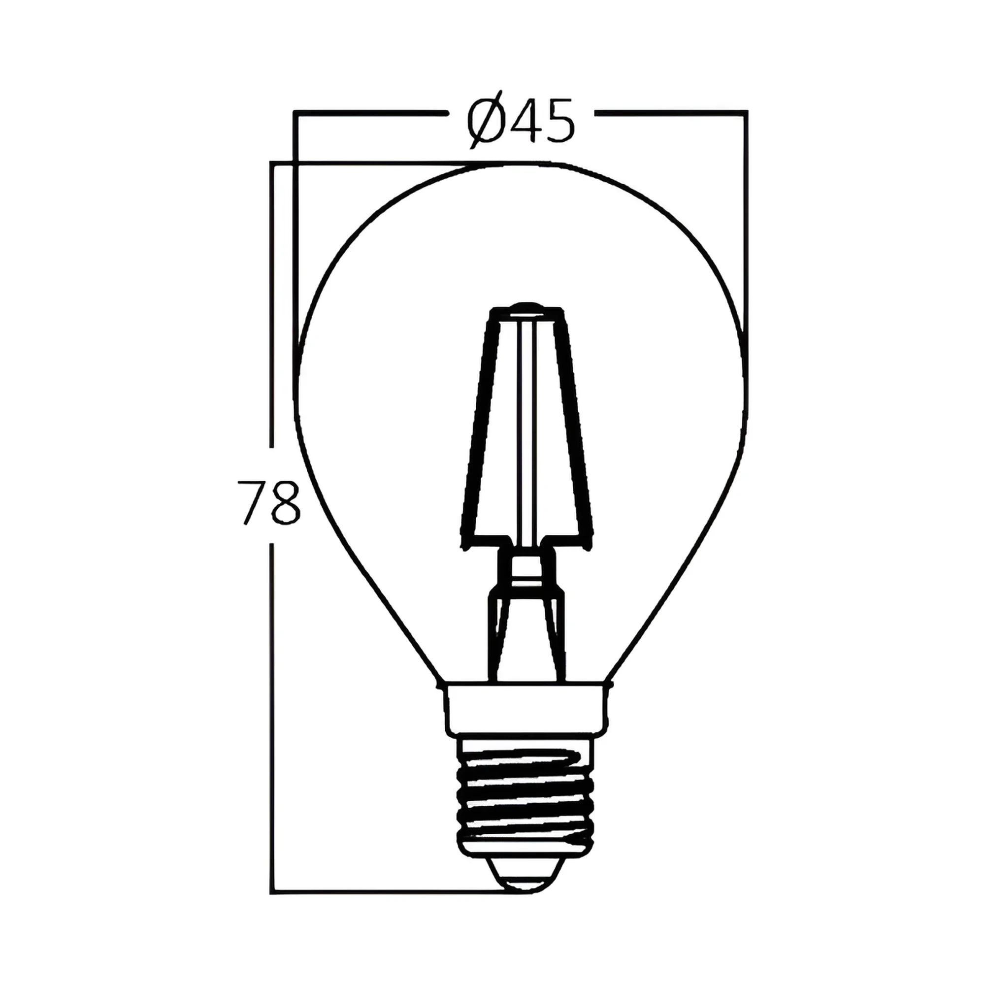 LED FILAMENT MINI KUGLA 4W E14 PROVIDNA 3000K — slika 3