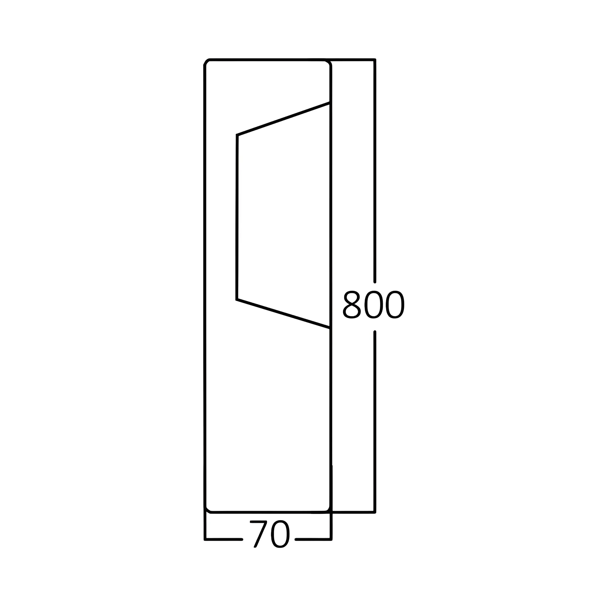 BASTENSKI STUBIC 800MM 7W 3000K IP54 — slika 3