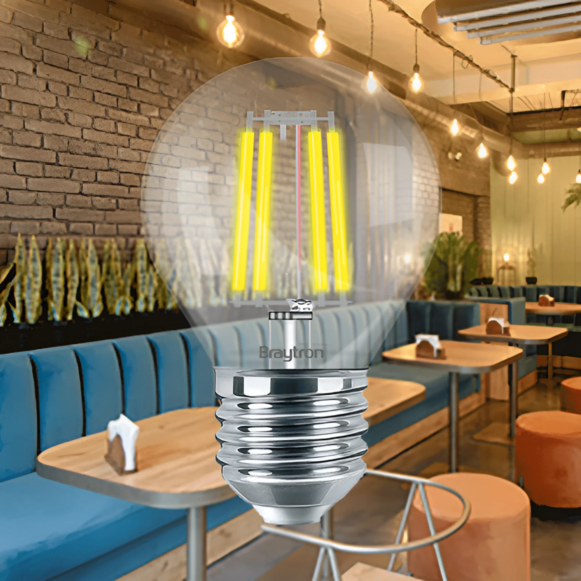 LED FILAMENT MINI KUGLA 4W E27 PROVIDNA 3000K — slika 2