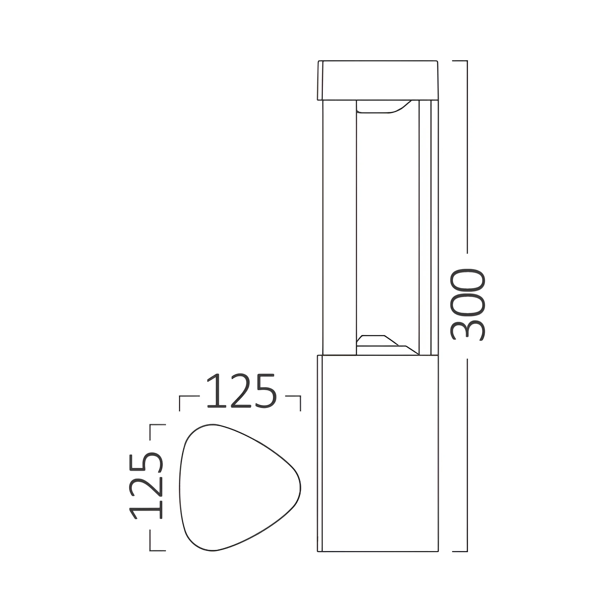 BASTENSKI STUBIC 300MM 7W 3000K IP54 — slika 3