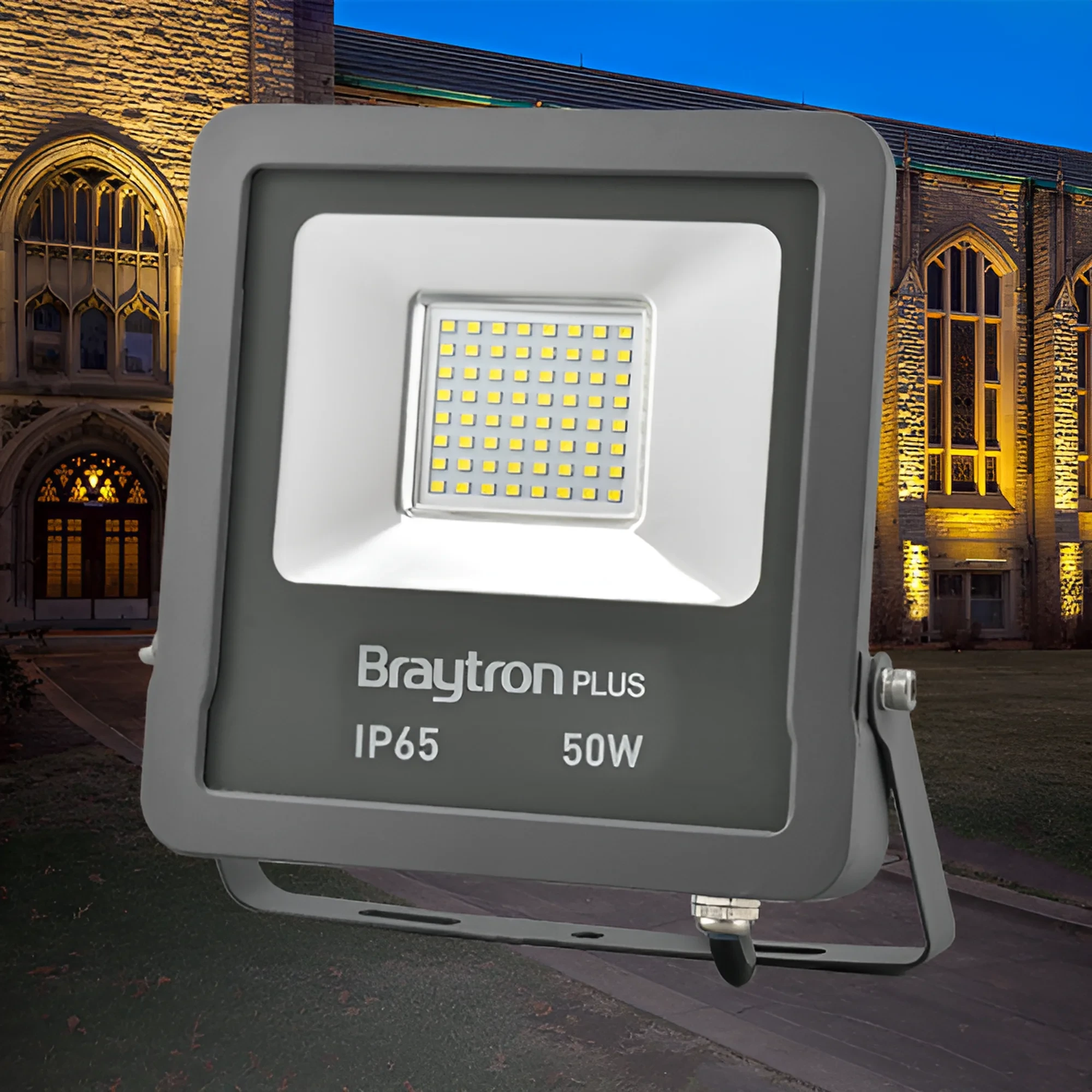 LED REFLEKTOR 50W SIVI 3000K IP65 — slika 2